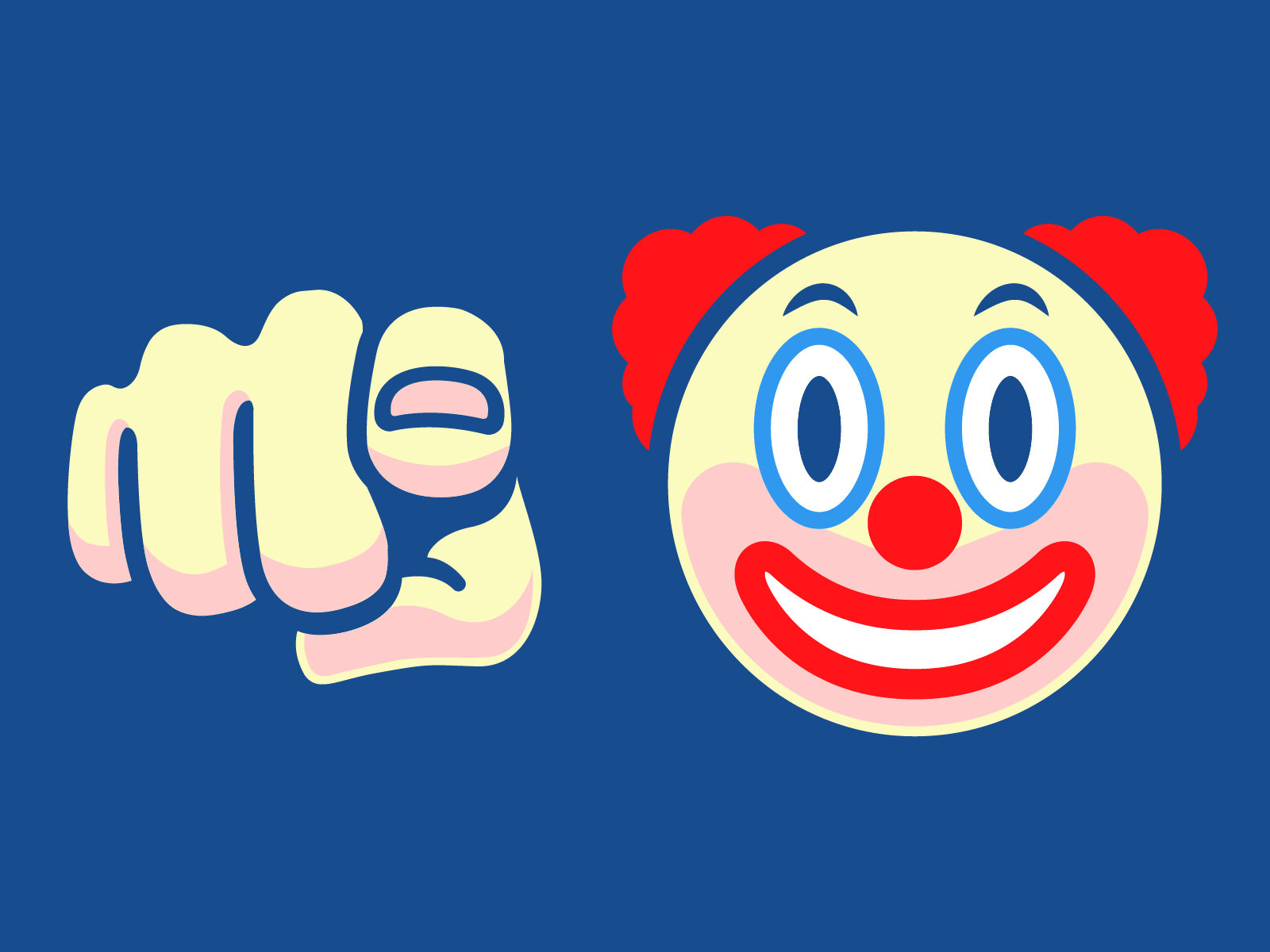 Pointing Clown Other-Art